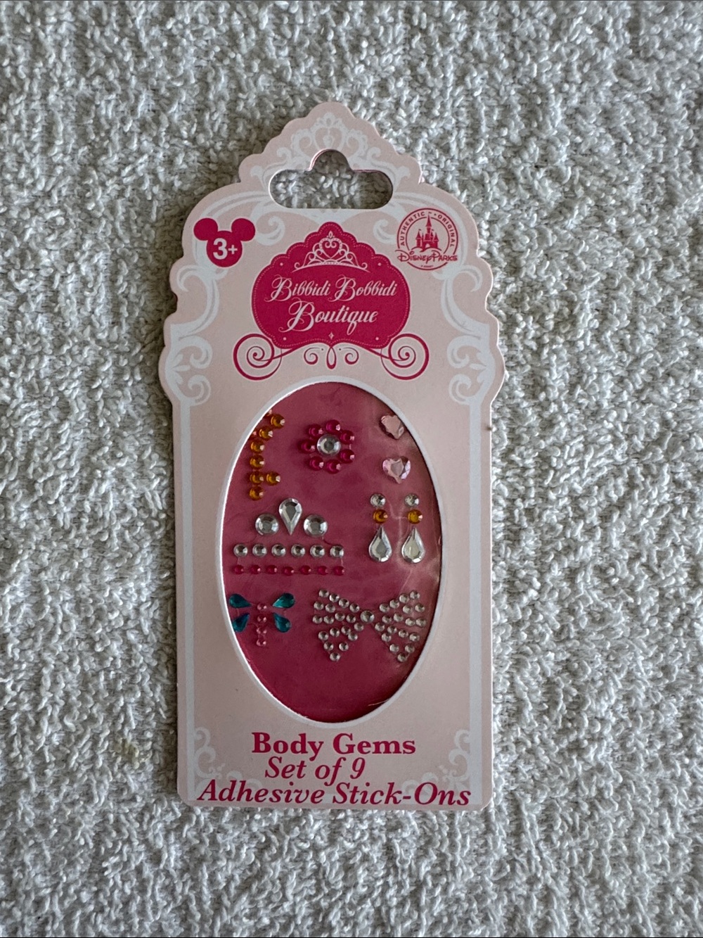 Disney Bibbidi Bobbidi Boutique Pink Body Gems Adhesive Stick-Ons